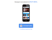 Tablet Screenshot of paxtvmovil.org